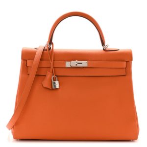 Hermes Togo Kelly Retourne 35 Orange