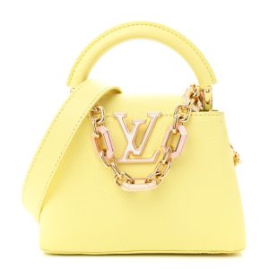 Louis Vuitton Taurillon Mini Capucines Sun Beam Yellow