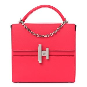 Hermes Epsom Cinhetic Boxy Top Handle Bag Rose Extreme