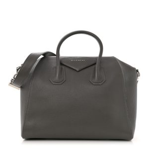 Givenchy Sugar Goatskin Medium Antigona Dark Grey