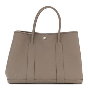 Hermes Vache Country Garden Party 36 MM Gris Asphalt