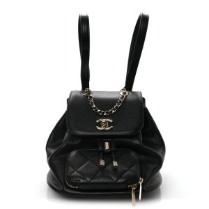 Chanel Caviar Quilted Mini Business Affinity Backpack Black