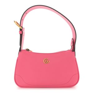 Gucci Goatskin Mini Aphrodite Shoulder Bag Rhodamine Pink
