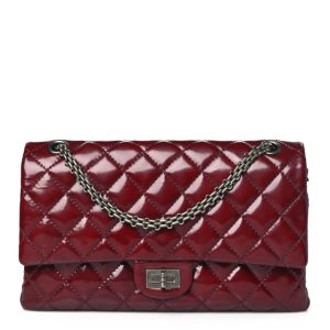 Chanel Patent Quilted 2.55 Reissue 226 Flap Burgundy