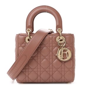 Christian Dior Lambskin Cannage Small My ABC Dior Lady Dior Blush