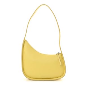 The Row Smooth Calfskin Half Moon Shoulder Bag Yellow