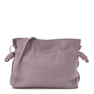 Loewe Nappa Medium Flamenco Knot Bag Aubergine Glaze