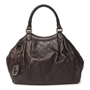 Gucci Guccissima Medium Sukey Tote Brown