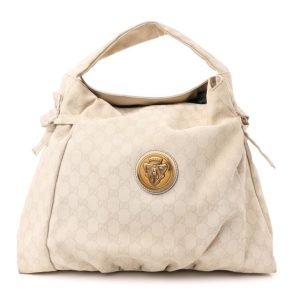 Gucci Monogram Medium Hysteria Tote Off White