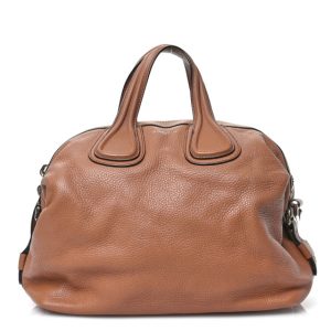 Givenchy Waxy Grained Calfskin Medium Nightingale Brown